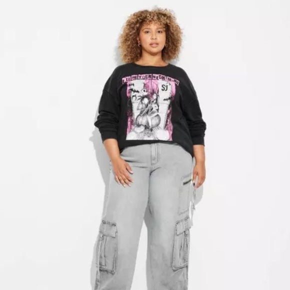 NWT Women's Nightmare Before Christmas I'll Be Your Nightmare Graphic Sweatshirt - Picture 3 of 4